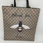 Gucci Animalier Blind Love Bee Supreme Tote Shopper 2way with Strap 872974