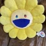 Takashi Murakami Rainbow Flower Cushion Pillow plush 60cm yellow